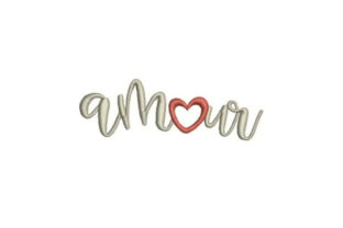 Amour: A Romantic Embroidery Design