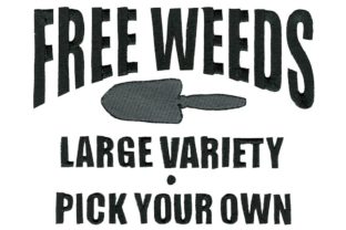 Free Weeds Embroidery Design