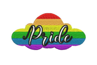 Pride Cloud Embroidery Design