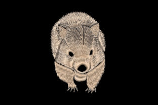 Wombat: A Unique Embroidery Design